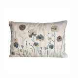 Wildflowers Embroidered Cushion 35 x 50cm by Linens and More