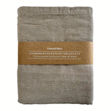 Forage Tablecloth Linen Cotton Blend Chambray Taupe by Linens and More