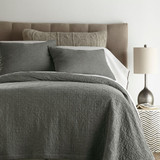 Indiana Charcoal Quilt by Linens and More