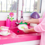 Flower Power Pink 3pc Sink Caddy Set + Dispenser by Vigar