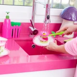 Flower Power Pink 3pc Sink Caddy Set + Dispenser by Vigar