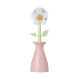 Florganic Pink Dish Brush With Vase by Vigar