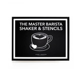 The Master Barista Shaker & Stencils Book Box by Home Chapter