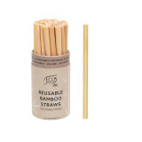 Eco Basics Reusable Bamboo Straws Single by White Magic