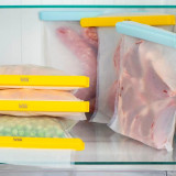 Reusable Freezer Bags + Clips Set of 4 by Nostik