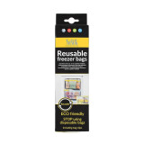 Reusable Freezer Bags + Clips Set of 4 by Nostik