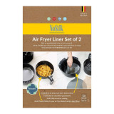 Silicone Fibreglass Air Fryer Liner Round - Set of 2 by Nostik