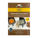 Silicone Fibreglass Square Air Fryer Liner - Set of 2 by Nostik