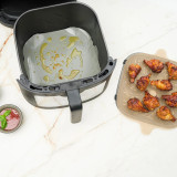 Silicone Fibreglass Square Air Fryer Liner - Set of 2 by Nostik