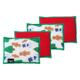Christmas Tree Microfibre Sponges - 4 Pack by Vigar