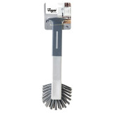 Standing Oval Grey Dish Brush With Suction Cup by Vigar