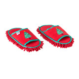 Christmas Tree Microfibre Cleaning Slippers by Vigar