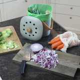 Eco Basics Compost Kitchen Waste Bin 4L - Granite