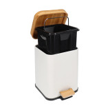 Eco Basics Rubbish Bin Square 3L - White