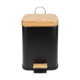 Eco Basics Rubbish Bin Square 3L - Black