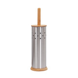 Eco Basics Toilet Set & Roll Holder Stainless Steel by White Magic