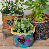 Canvas Planter Cover - You Are Loved SML by Natural Life