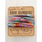 Velvet Boho Bandeau - Black Print Folk by Natural Life