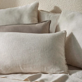 Sova Standard Pillowcase Pair Savanna Pinstripe by Weave