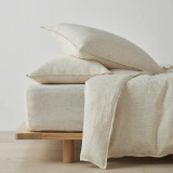 Sova King Pillowcase Pair Savanna Pinstripe by Weave
