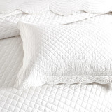 Scallop Jacquard Coverlet Set or Euro P/C by Renee Taylor