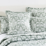 Tahlia Jacquard Jade Coverlet Set or Euro P/C by Renee Taylor
