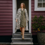 Linen Botanical Bath Robe & Ivy Night Shirt by MM Linen