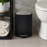 Easystore 5L Pedal Bin Matte Black by Joseph Joseph