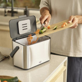 Collect 4L Stainless Steel Food Waste Caddy by Joseph Joseph