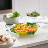 Folding Steamer Basket Green by Joseph Joseph