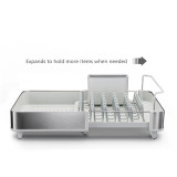 Extend Dish Rack Stainless Steel Stone by Joseph Joseph
