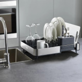 Extend Steel Dish Rack Grey by Joseph Joseph