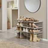 Level Plus Adjustable Shoe Rack Triple by Joseph Joseph