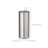 Luxe Toilet Roll Holder Stainless Steel by Joseph Joseph