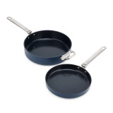 Space 2 Piece Non-Stick Induction Frying Pan Set by Joseph Joseph