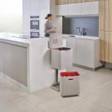 Totem Max 60-Litre Kitchen Bin Stone by Joseph Joseph