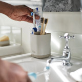 Easystore Toothbrush Caddy - Ecru