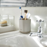 Easystore Toothbrush Caddy - Ecru
