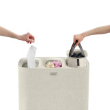 Tota Trio 90L Laundry Separation Basket - Ecru