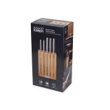 Elevate Steel Knives Bamboo 5 Piece Block by Joseph Joseph