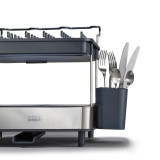Steel 2-Tier Dish Rack by Joseph Joseph