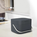 Stack 4 Litre food waste caddy Graphite by Joseph Joseph