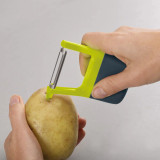 Straight Peeler Green/Grey by Joseph Joseph