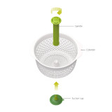 Spindola Spinning Colander White by Joseph Joseph