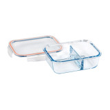 Rectangle Glass Container with 2 Dividers 930ml by Wiltshire