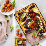 Rose Gold Perforated Large Rectangle Tart Pan by Wiltshire