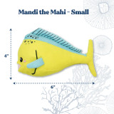 Mahi Mahi Plush Dog Toy Small by Grrreen