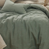 Laundered Linen Bedspread by MM Linen - Seagrass