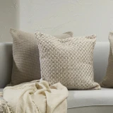 Pearce Cushion by Ollo - Taupe/Ivory 50x50cm
