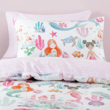 Mermaid Splash Duvet Cover Set by Squiggles